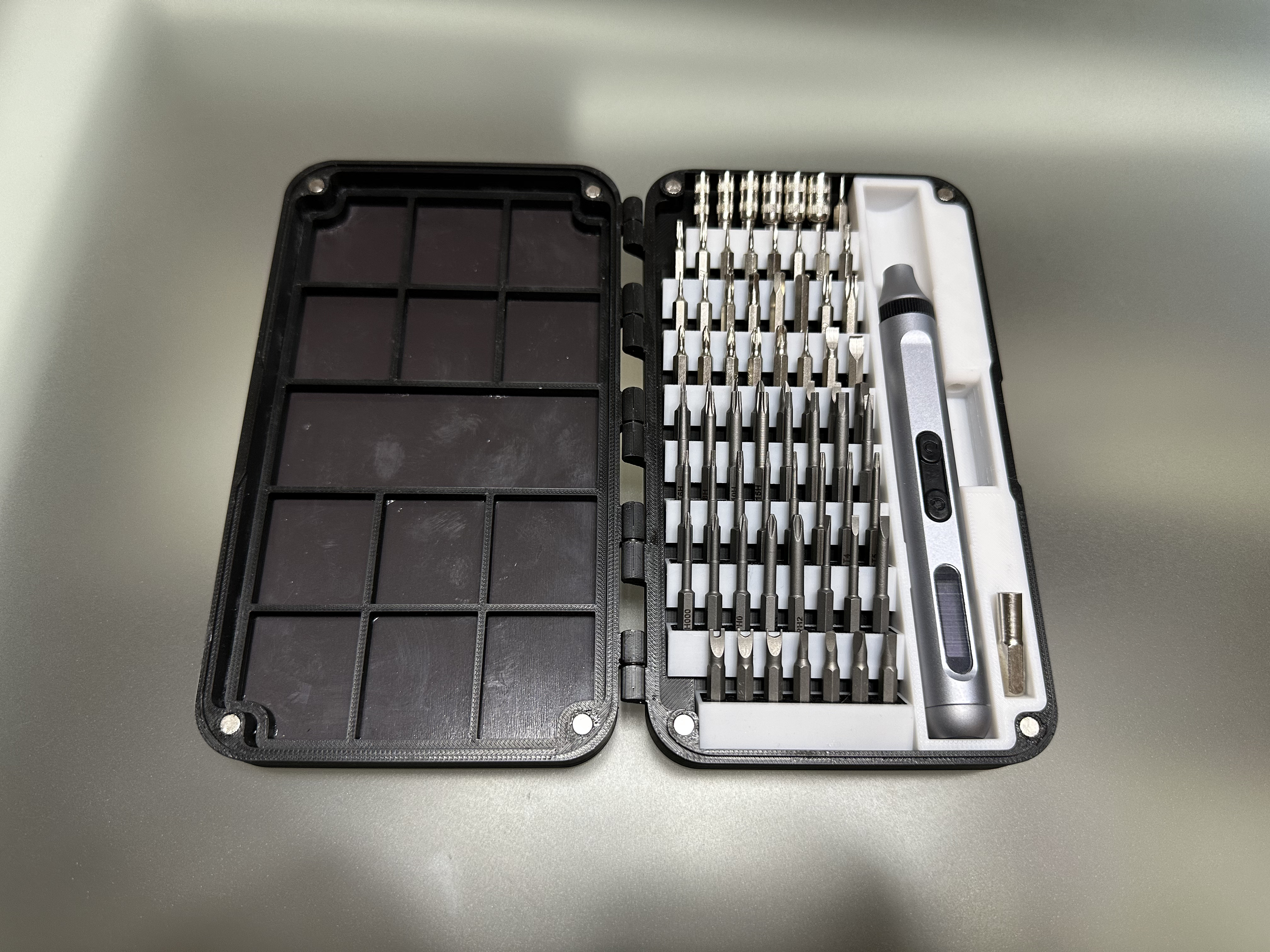 Precision Screwdriver case with detachable magnetic tray (LTT style)