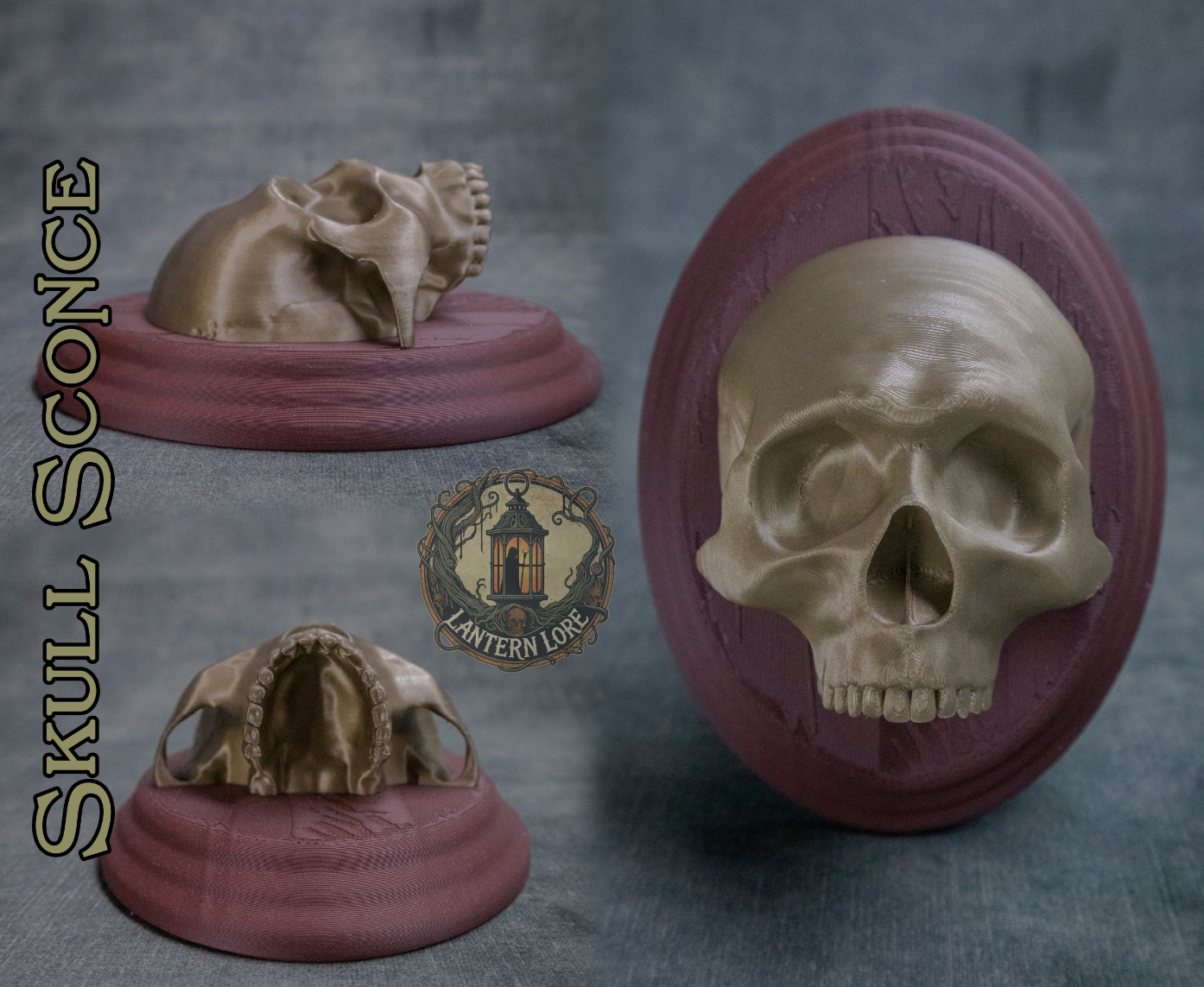 Skull Sconce (Pre Supported)