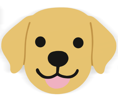 Dog Coasters B | Labrador/Golden Retriever | 2/3 | 4 colors
