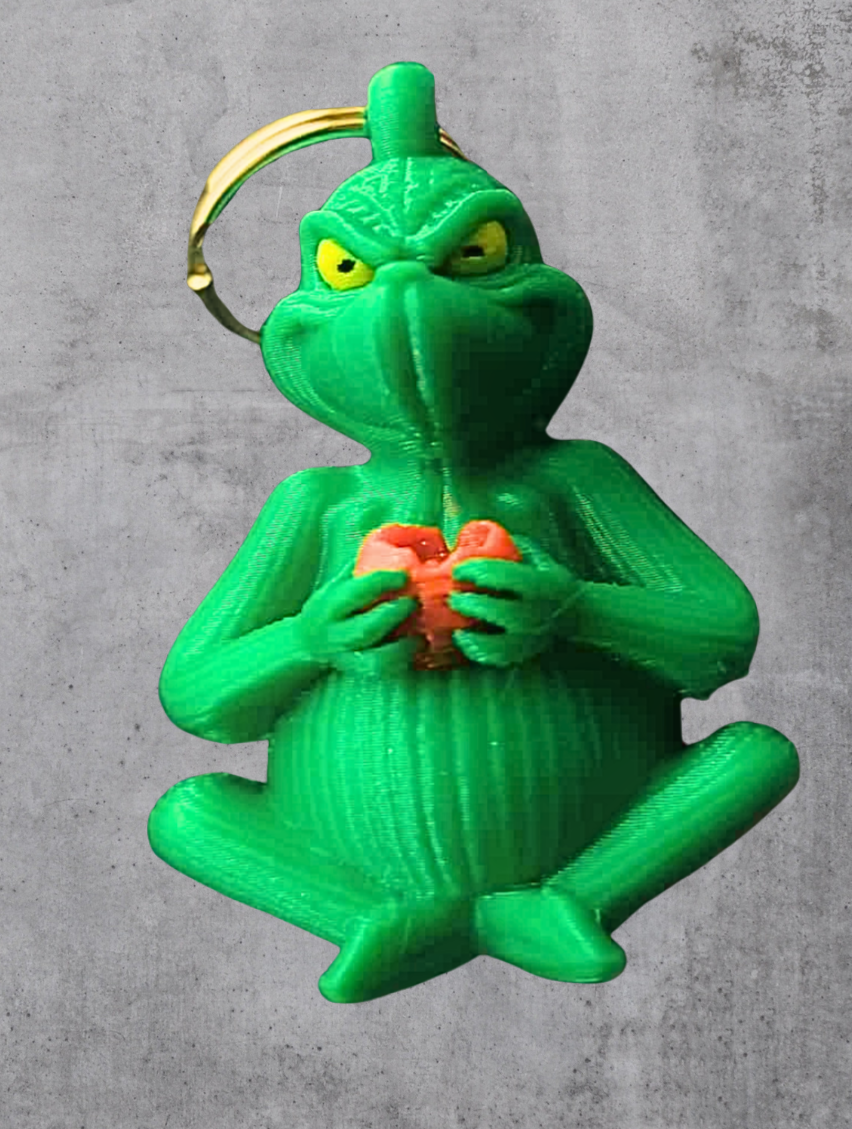 Grinch christmas keychain!