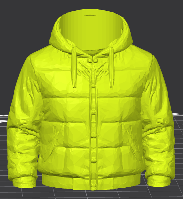 puffer jacket for holding pencil