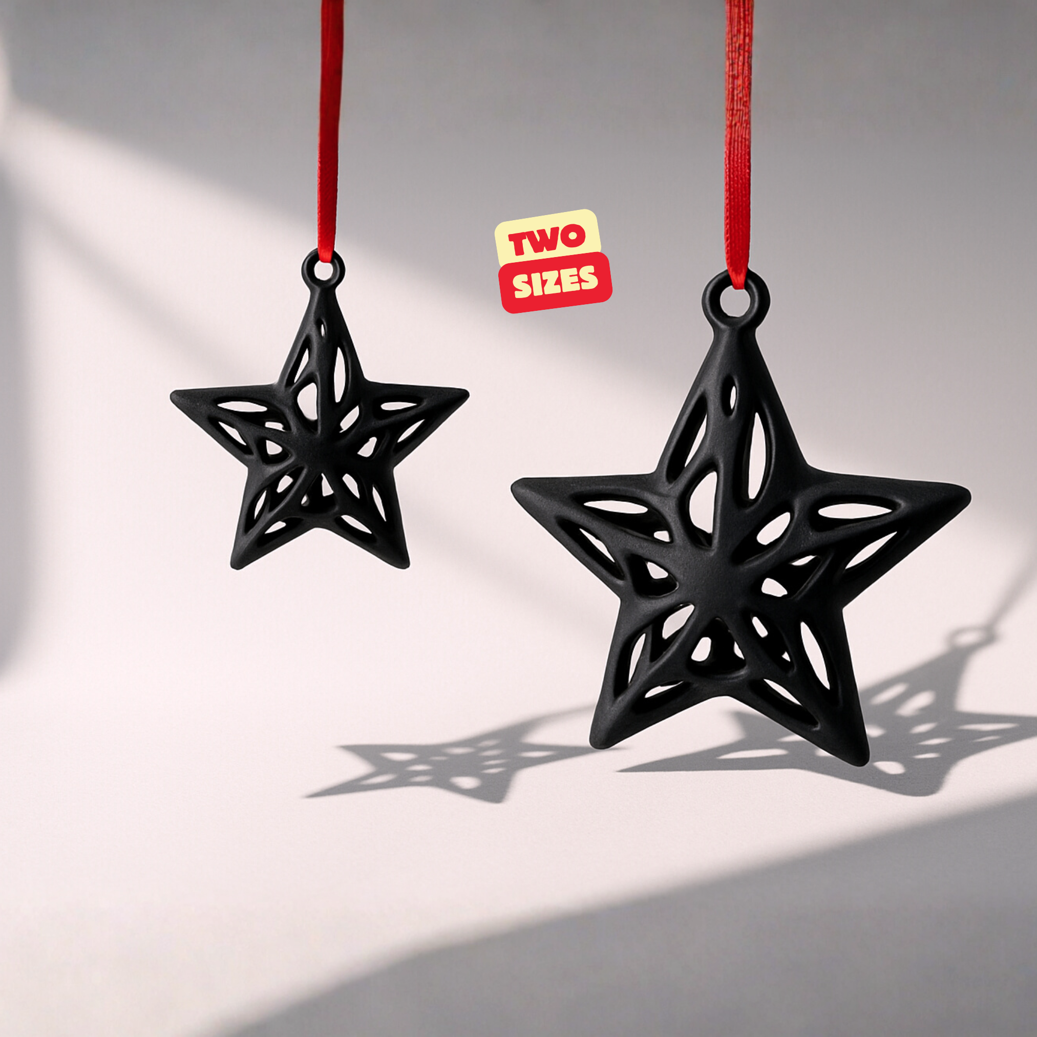 STAR ORNAMENT VORONOI / CHRISTMAS TREE DECOR / HOMEDECOR / DECOR / DECORATIONS / DESIGNER — miniatura 4