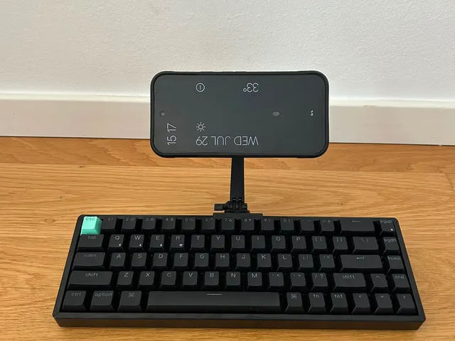 Clip for Universal Phone Mount by Mechanism for Keychron K6