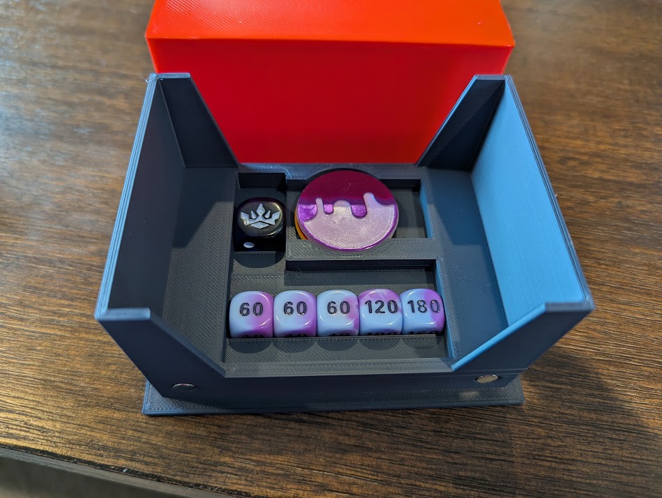 Magnetic Pokemon Deck Box with Dice/Token Storage