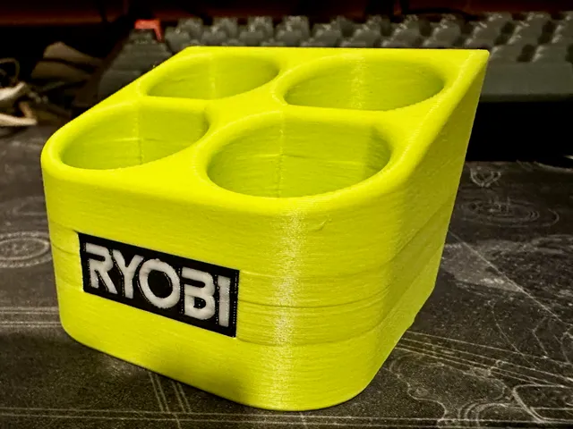Ryob1 4V Battery Holder for Peglock (Multimaterial)