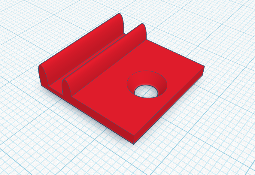 Mounting bracket for 3 mm MDF panels