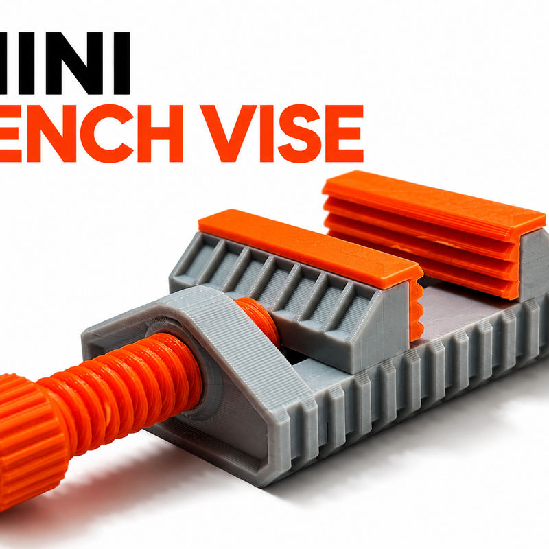 Mini Bench Vise | Compact Desktop Clamp by Nasik | Download free STL ...