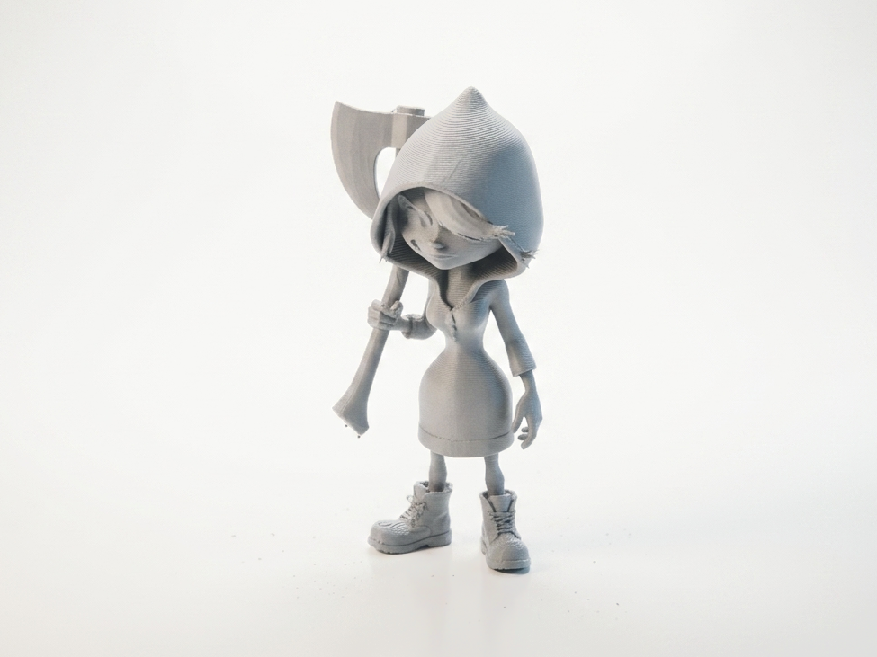 Angry Axe Huntress Fantasy Figurine 3D Printable
