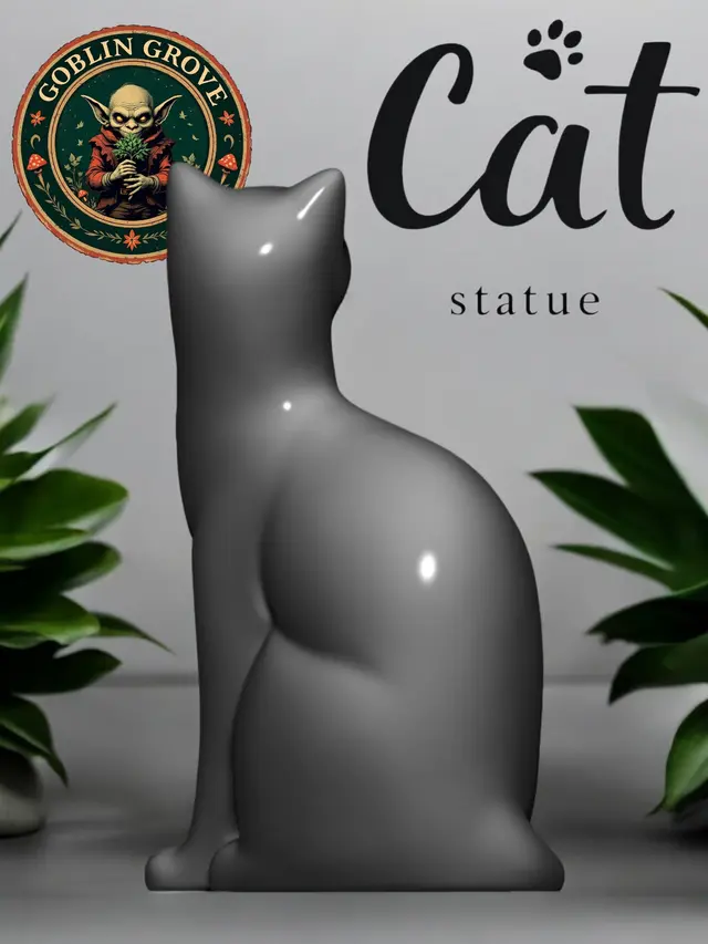 Miniatura 3 do modelo 3D Cat Statue (Pre Supported)