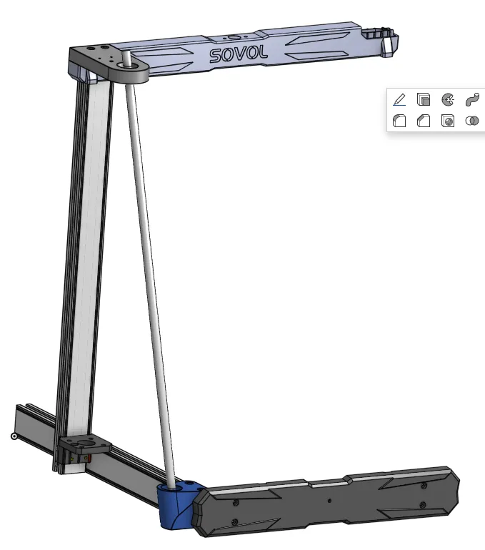 Sovol SV06 Plus frame brace by TreoWayne | Download free STL model
