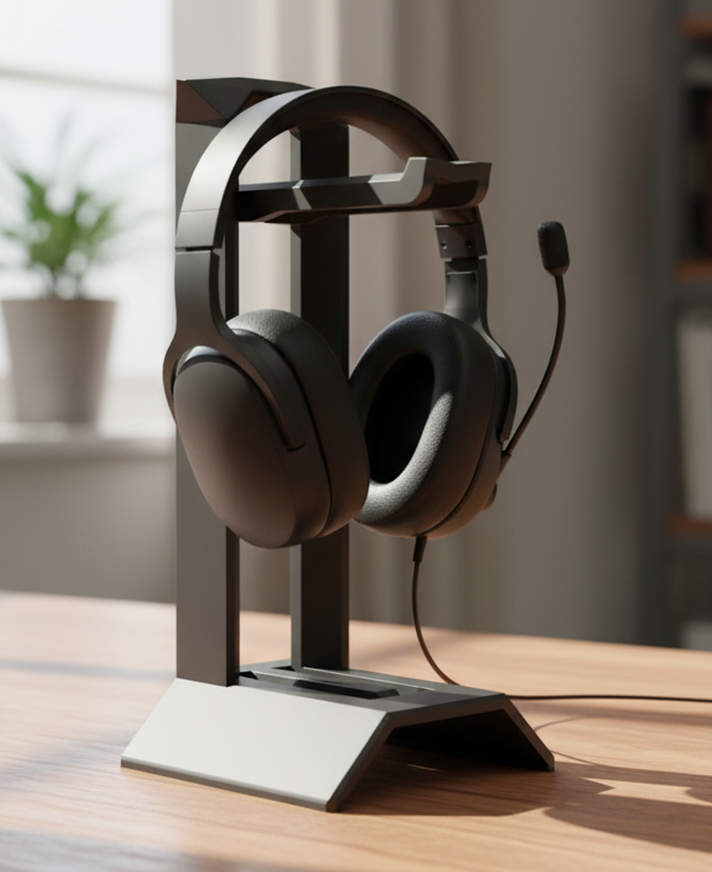Modern Headphone Stand | Sturdy Desk Organizer