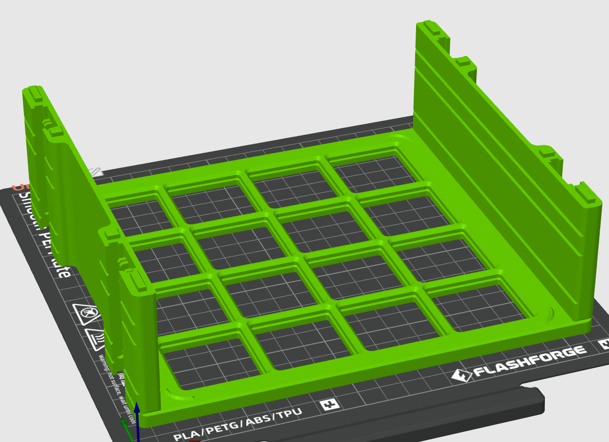 4x4 gridfinity box shelf for (220x220 build size)