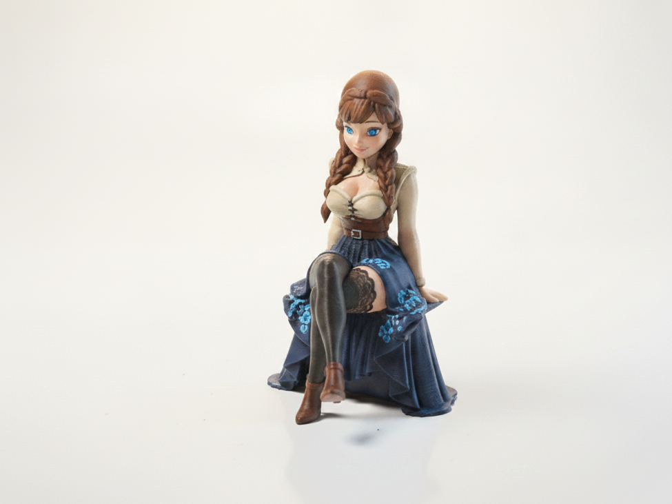 Anna Frozen Princess Figurine 3D Printable