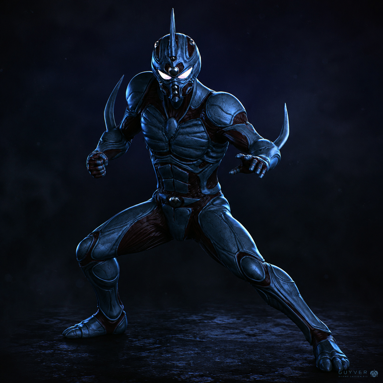 The Guyver (fighting stance) + Base