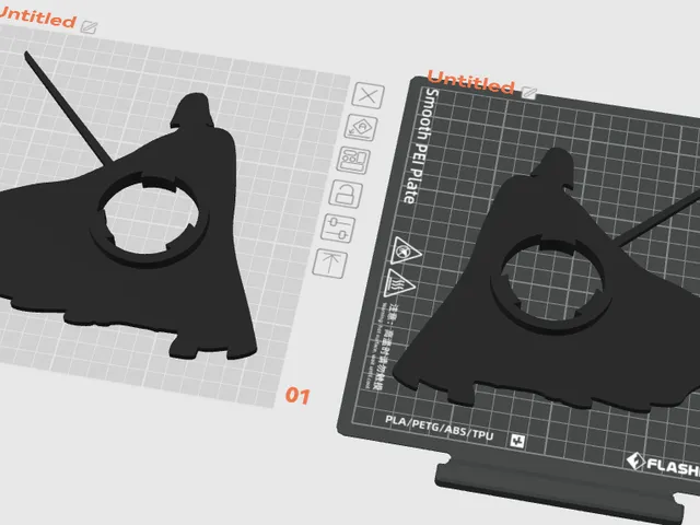 Darth Vader AD5X spool adapter Design 4