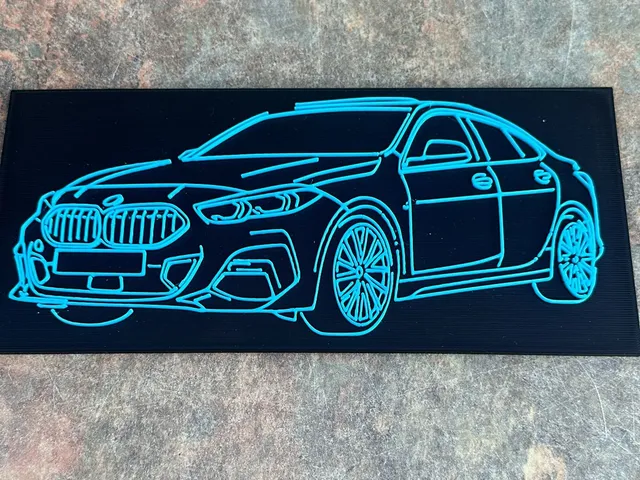 BMW 2 Series gran coupe silhouette