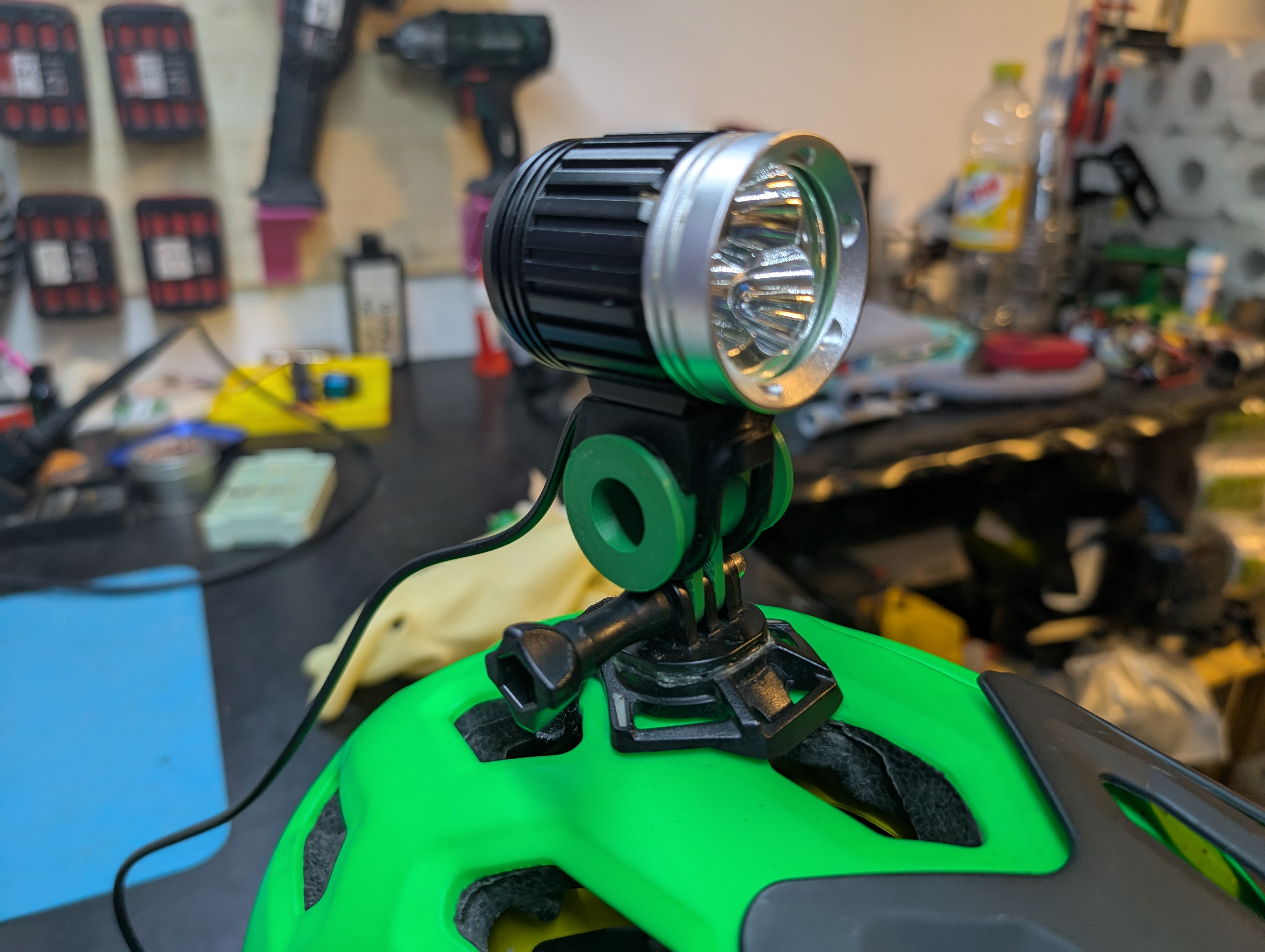 Bicycle Light Adapter for Action Camera Mount (Helmet/Handlebar Support)