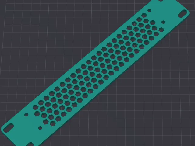 1u 80x2 Fan Faceplate with Honeycombs