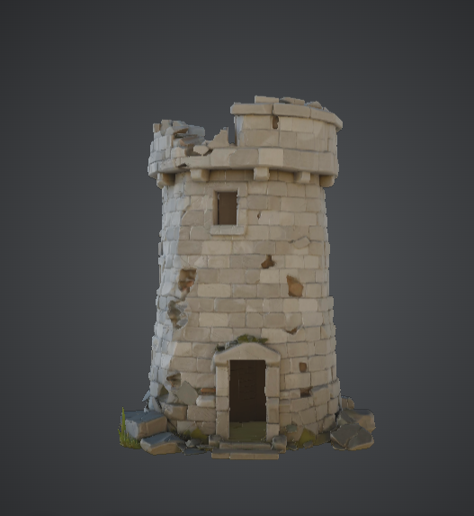 Ruined Stone Tower – Medieval Watchtower