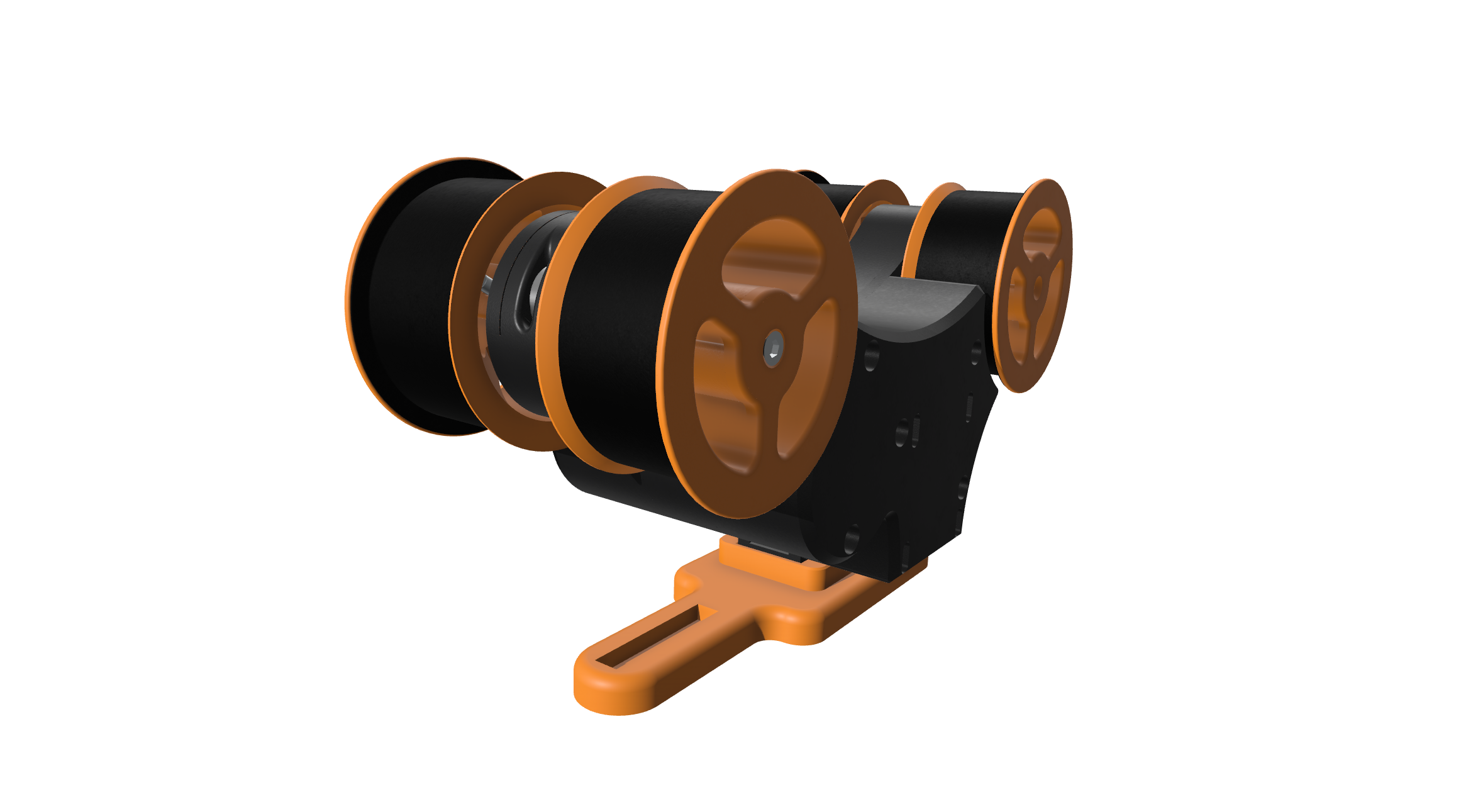 Smart Rewinder mounting base for COREBOXX integration 3D model