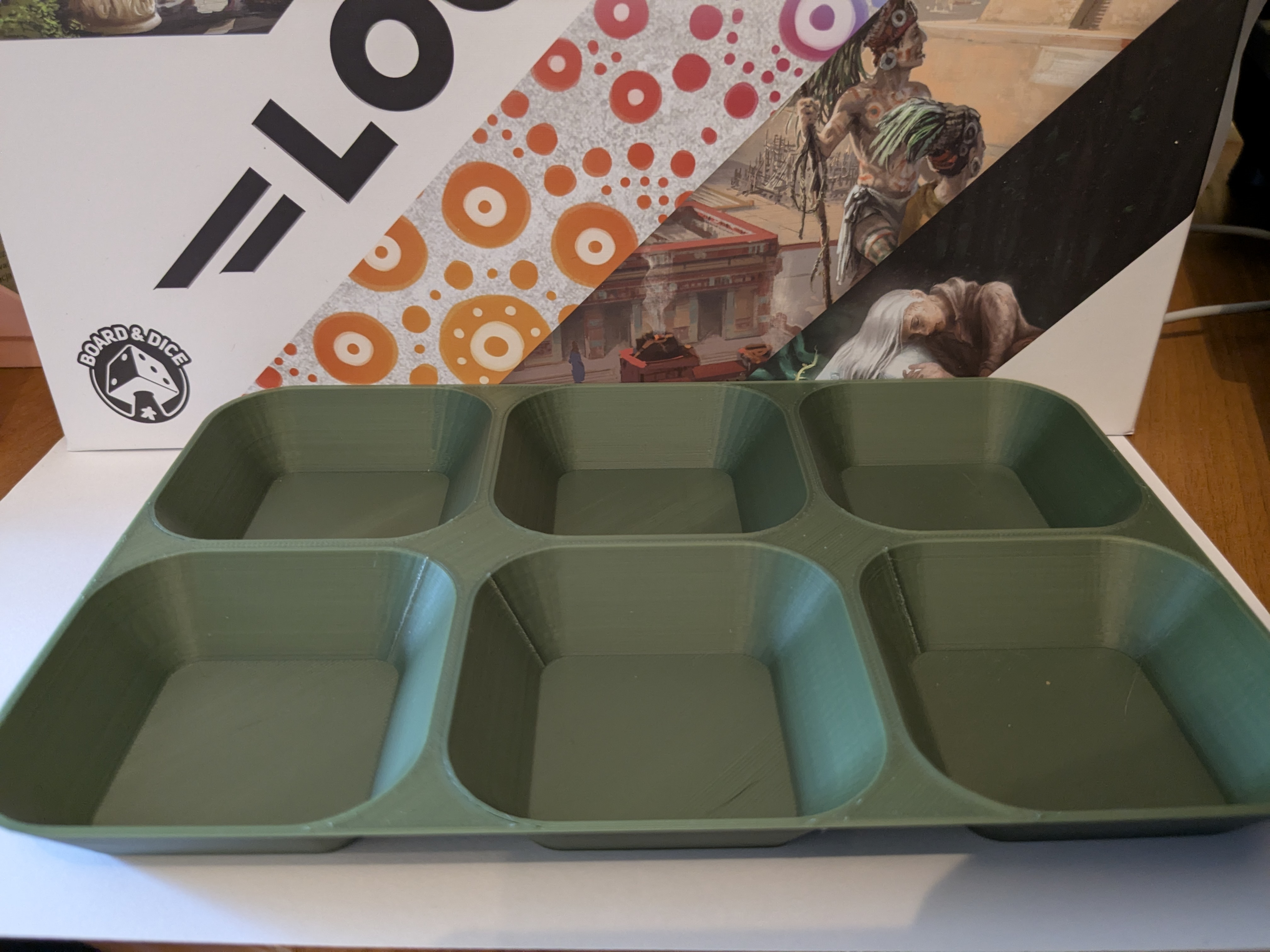 Various token trays