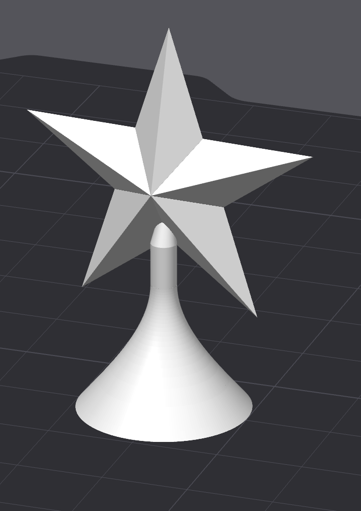 Mini Tree Topper Star – For Christmas Miniatures