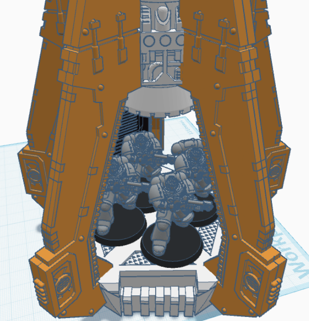 warhammer drop pod (moving doors)