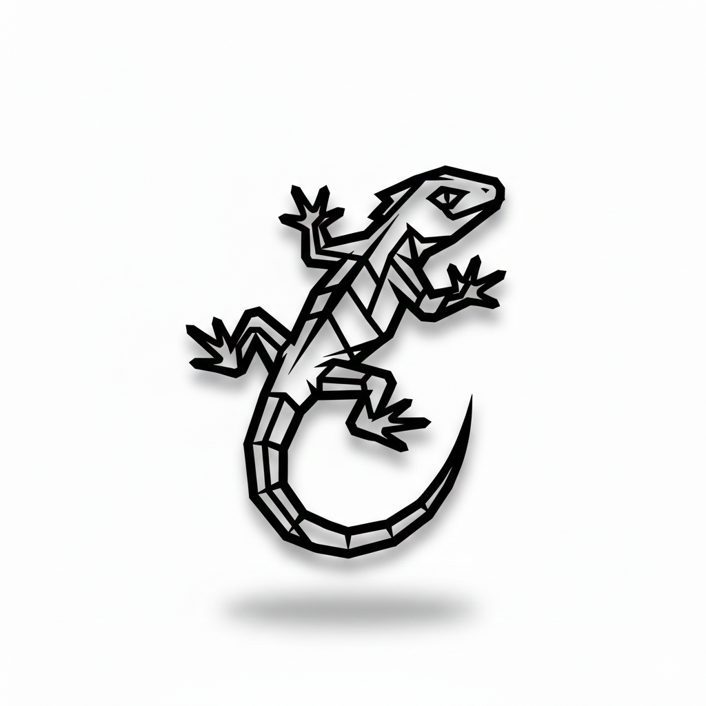 Universal gecko wall decoration
