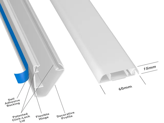 D-Line 60x15 TV Trunking Cap