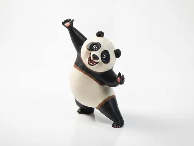 Happy Panda Figurine Animal Collectible 3D Printable