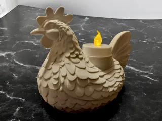 Chicken candle holder