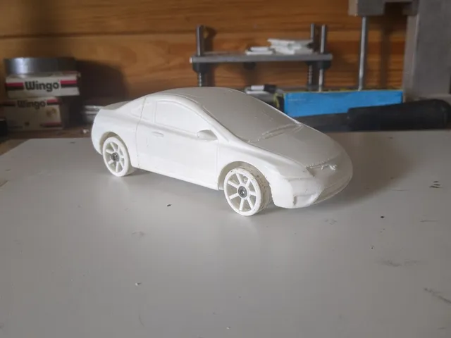 OpenZ v25 chassis with Civic 2007 coupe body, 1:28 RC