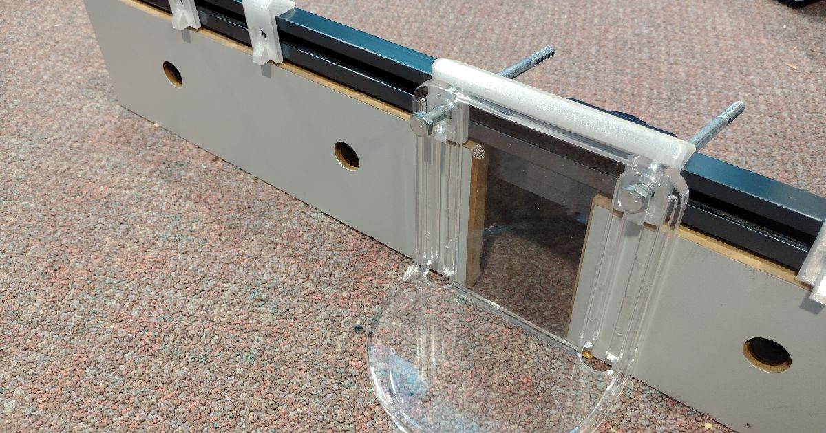Bosch router table featherboard and protective shield spacers by Tim ...
