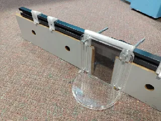 Bosch router table featherboard and protective shield spacers