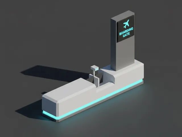 Low Poly Boarding Gate