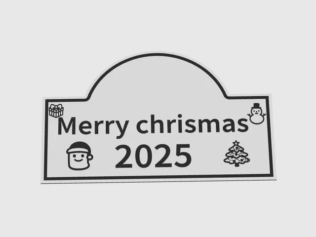 Chrismas sign
