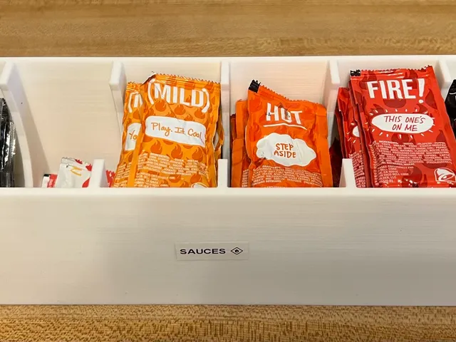 Sauce Packet Organizer