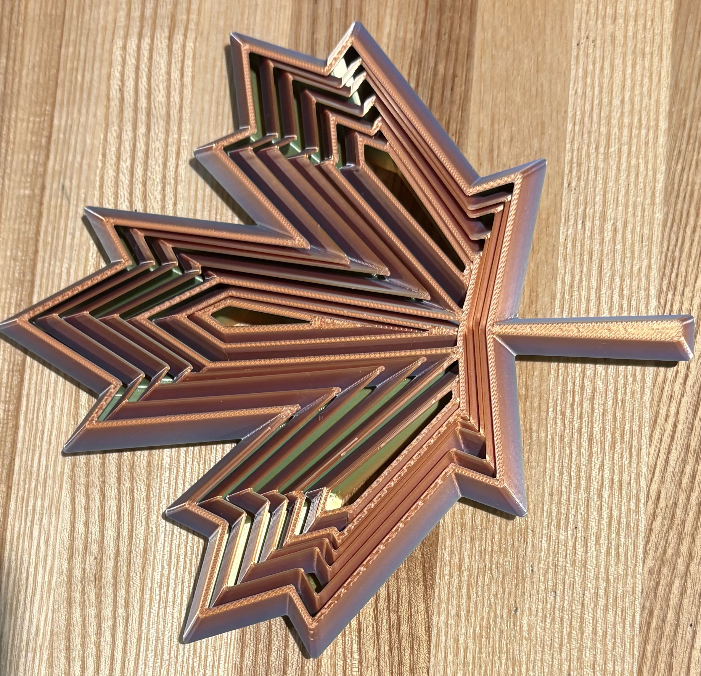 Maple Leaf Print-In-Place Fidget