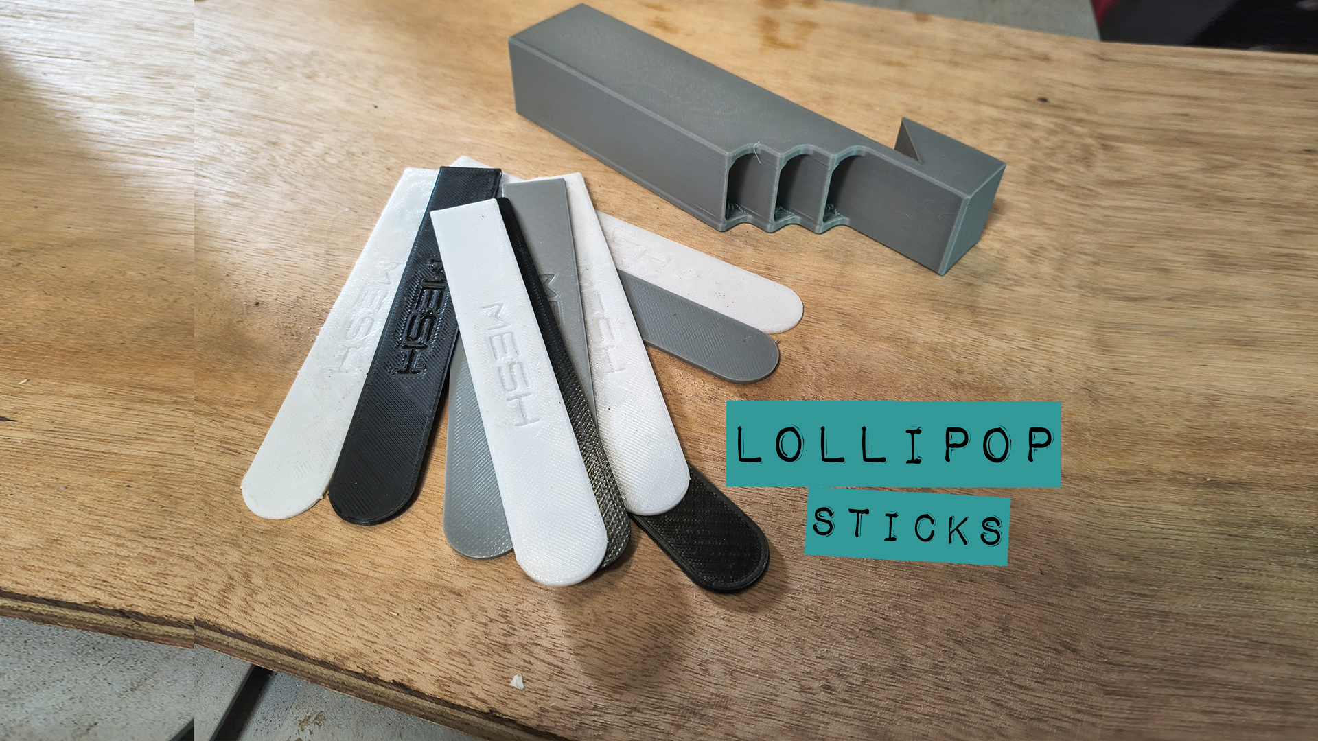 lollipop sticks & French Cleat Holder
