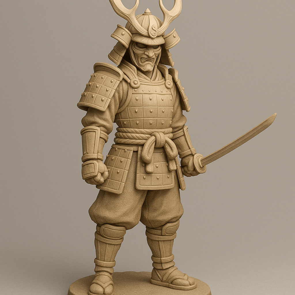 Anime Samurai Statue