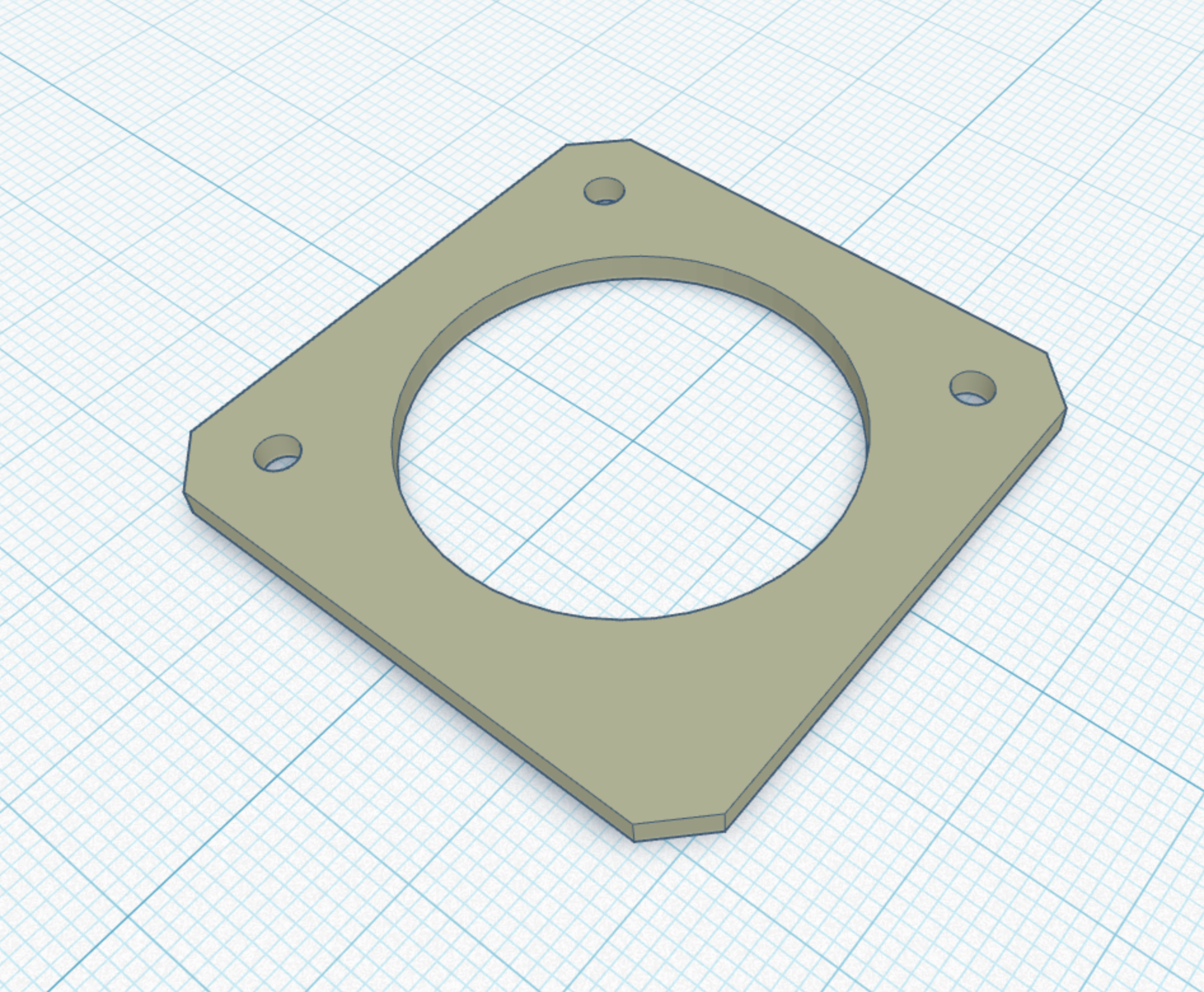 Ender 3 Direct Drive Extruder Cable Guide Underplate with Center Hole