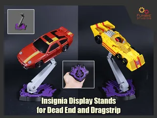 Insignia Display Stand for Transformers Dead End and Drag Strip