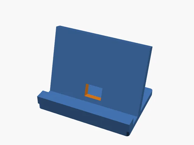 Tablet & Phone Stand — Wide Desk Stand with Cable Slot (Customizable)