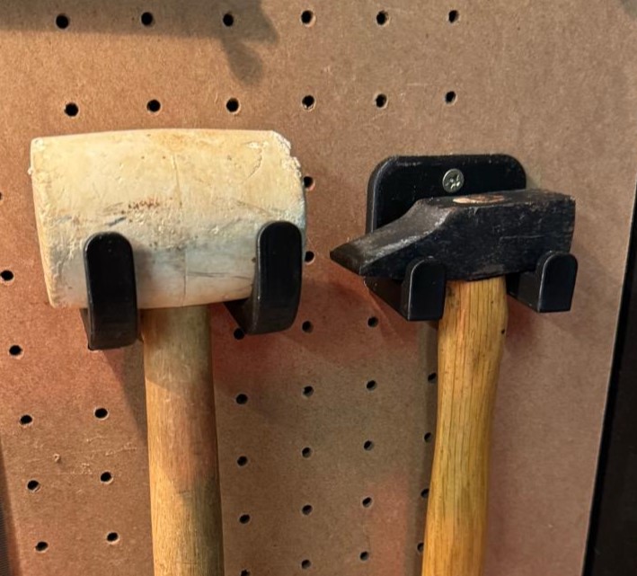 Universal Pegboard Hammer & Mallet Holder Set