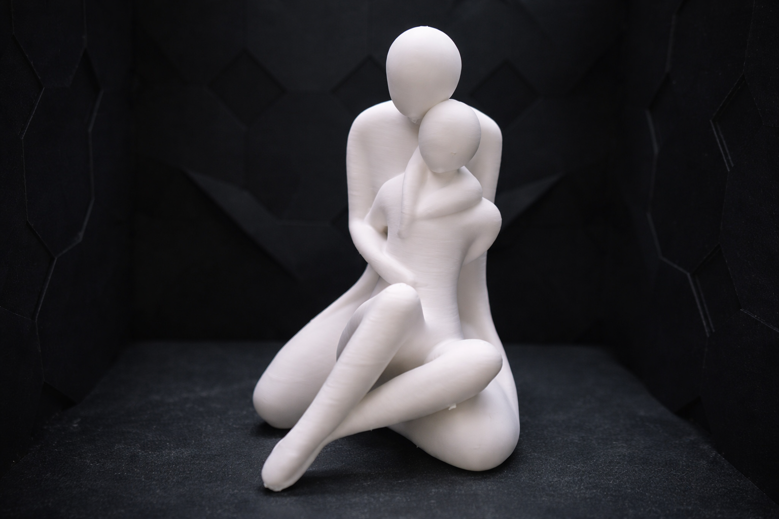 Abstrakte Paar Skulptur – Moderne Dekofigur 3D model by AlphaPrint