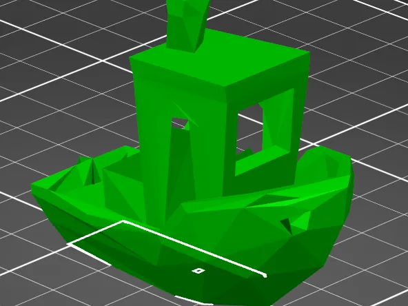 low poly benchy
