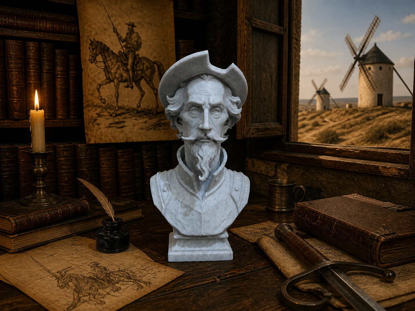 Don Quixote Bust