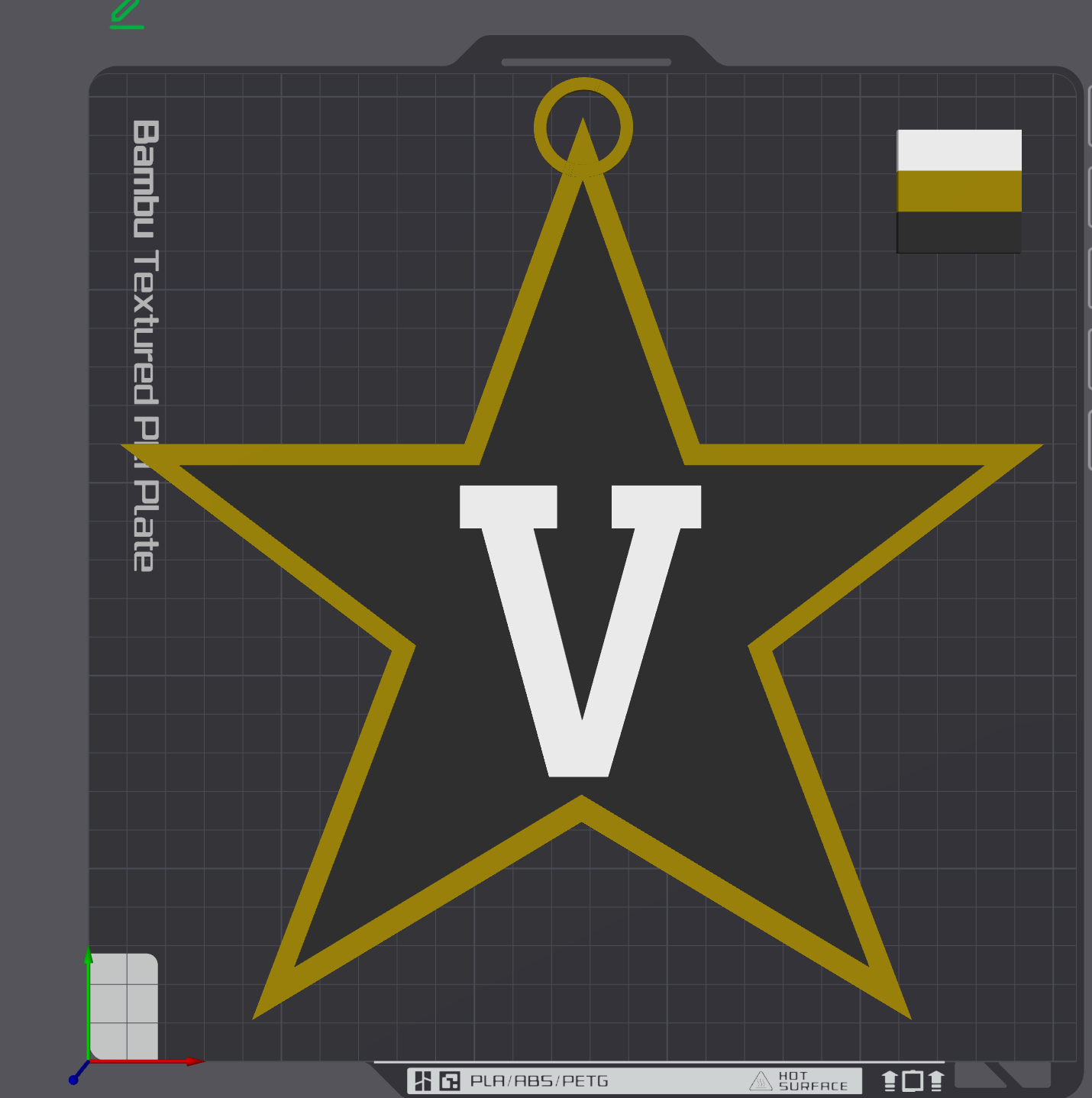 Vanderbilt Commodores Oversized Necklace Alternate Logo
