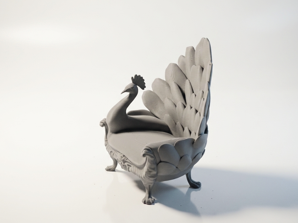 Peacock Chair Sculpture Animal 3D Printable