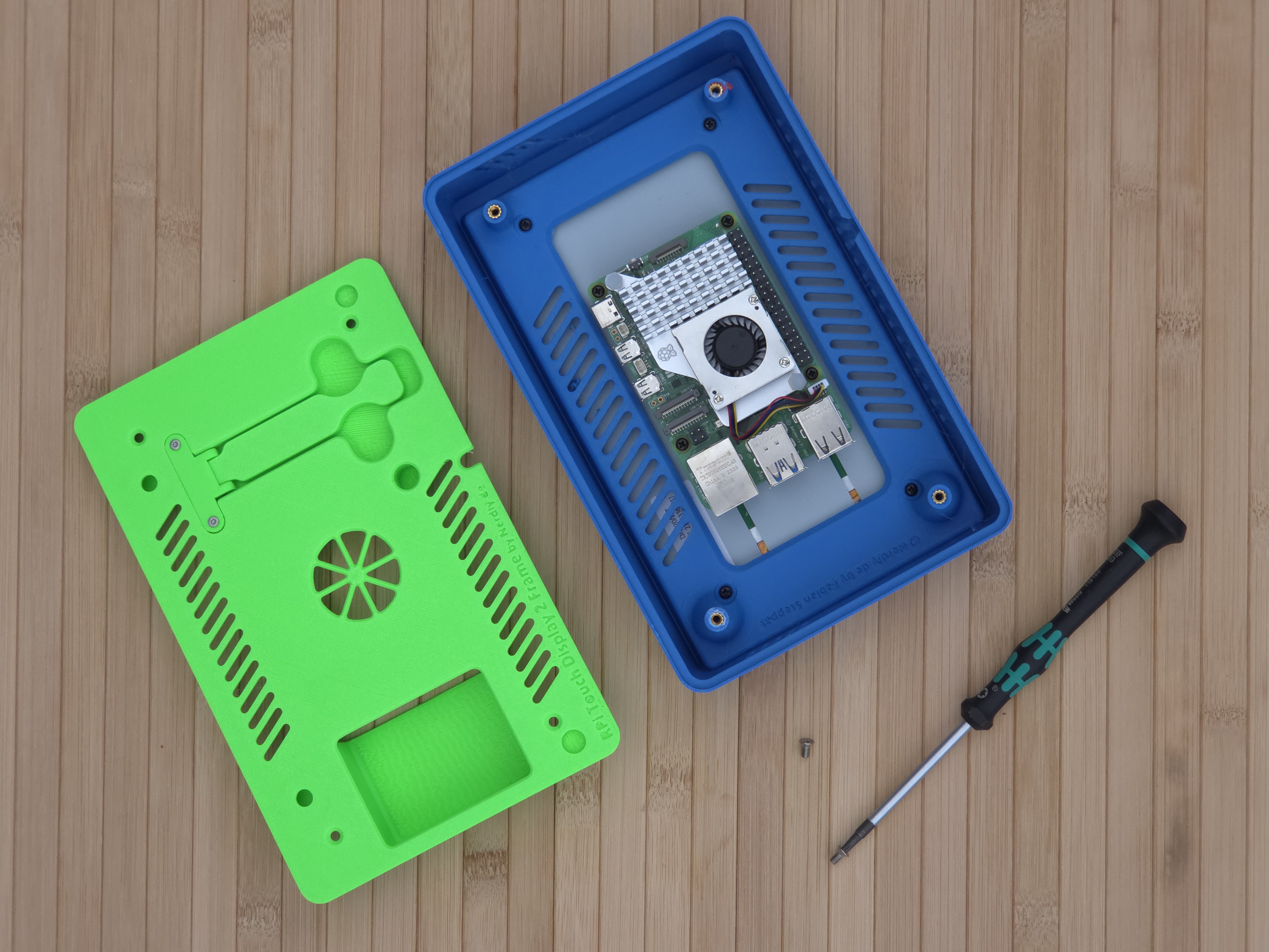 Raspberry Pi 7" Touch Display 2 Frame for RaspberryPi 5 - Horizontal by Nerdiy.de — miniatura 6
